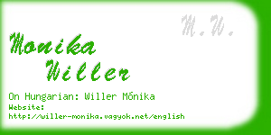 monika willer business card